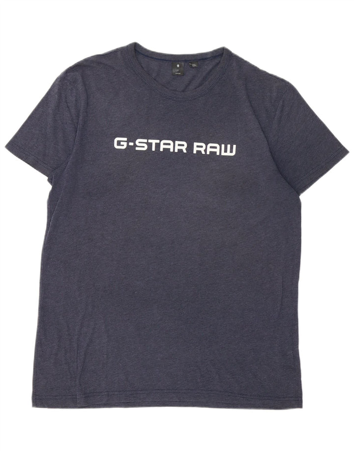 Ανδρικό γραφικό T-Shirt G-STAR Top XL Navy Blue Cotton