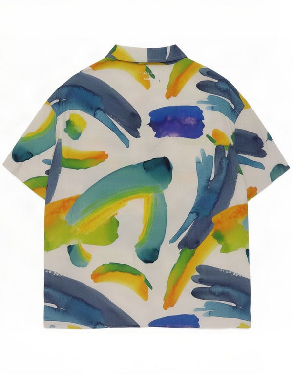 Jack & Jones Ανδρικό Abstract Pattern κοντομάνικο πουκάμισο Μεσαίο Πολύχρωμο
