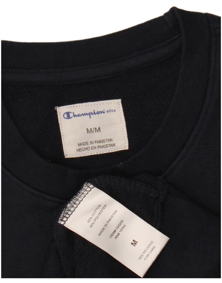 CHAMPION Ανδρικό γραφικό φούτερ Jumper Medium Navy Blue Cotton