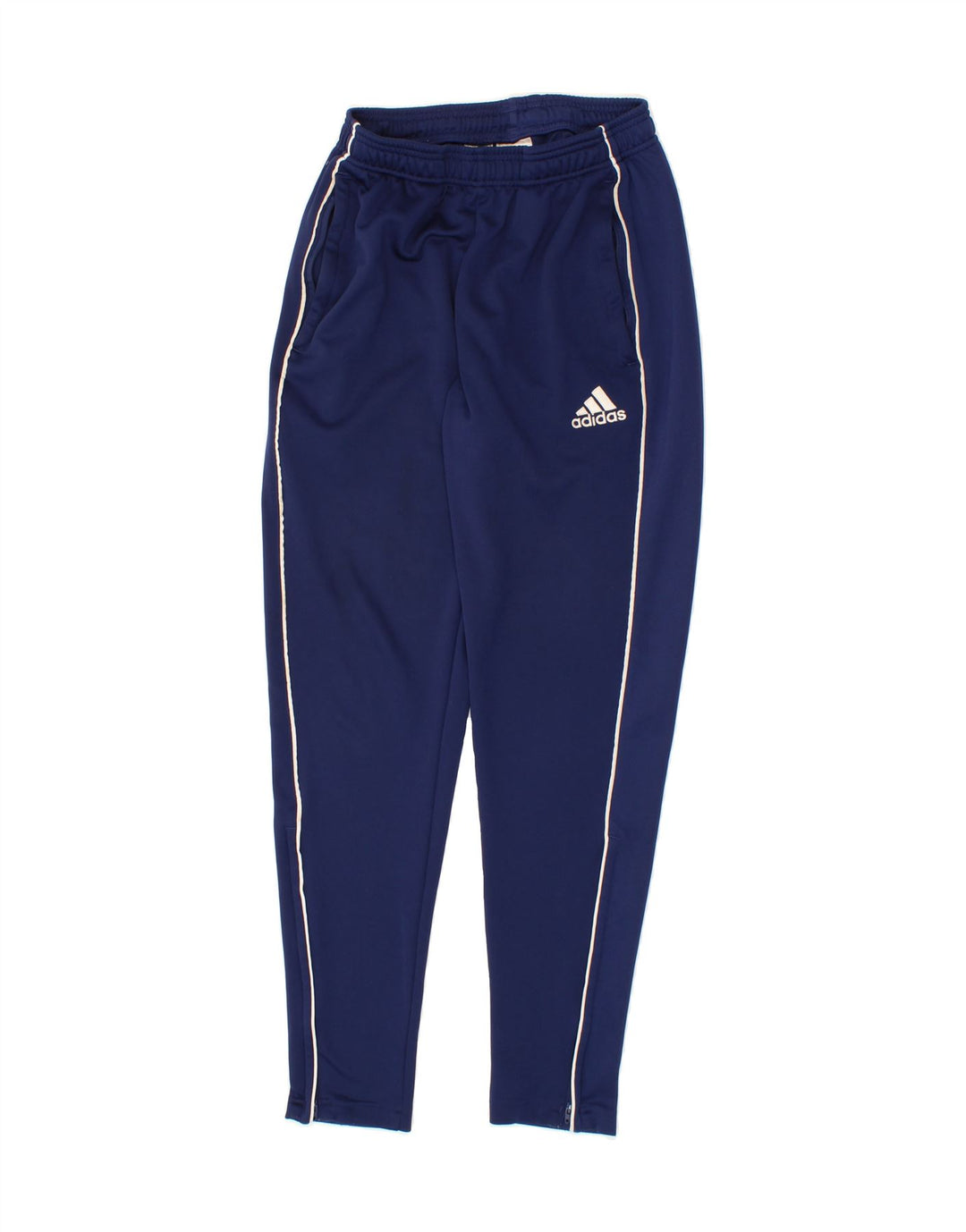 ADIDAS Mens Climalite Tracksuit Trousers Small  Navy Blue Polyester Vintage Adidas and Second-Hand Adidas from Messina Hembry 
