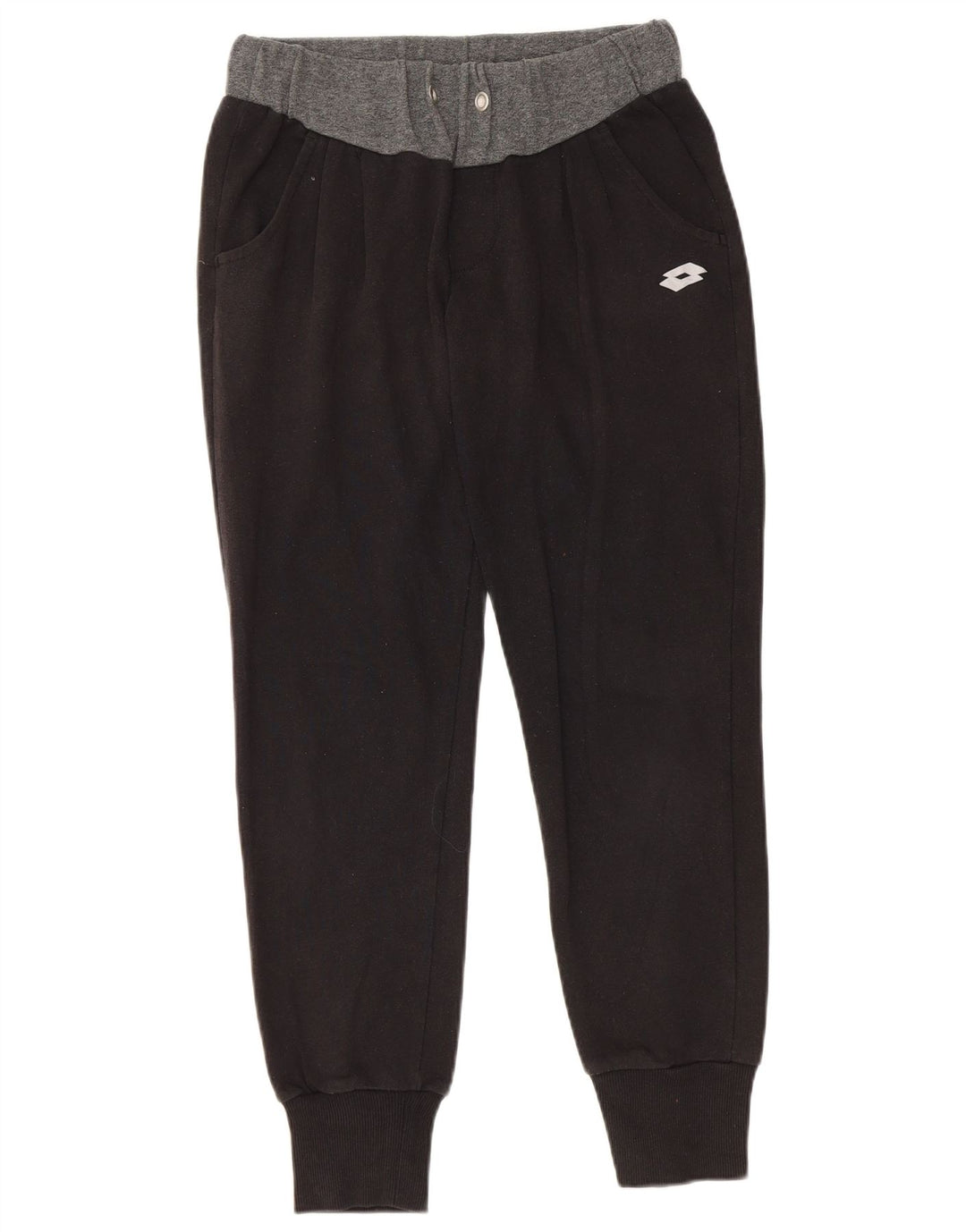 Γυναικεία αθλητική φόρμα LOTTO Παντελόνι Joggers UK 6 XS Black Colourblock