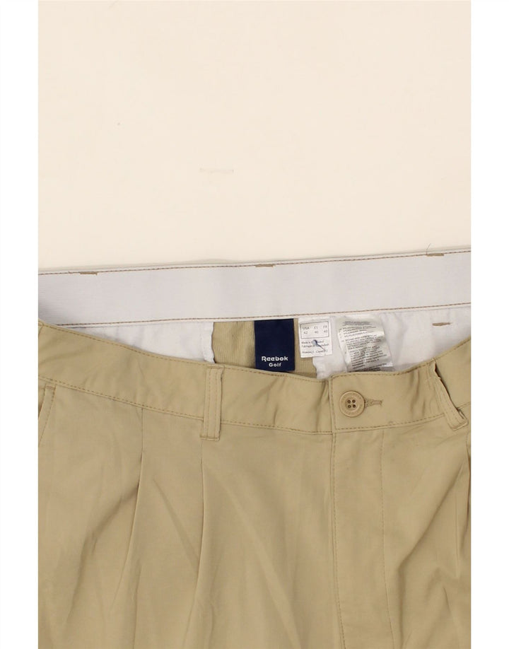REEBOK Mens Pegged Chino Shorts W40 XL Beige Polyester Vintage Reebok and Second-Hand Reebok from Messina Hembry 