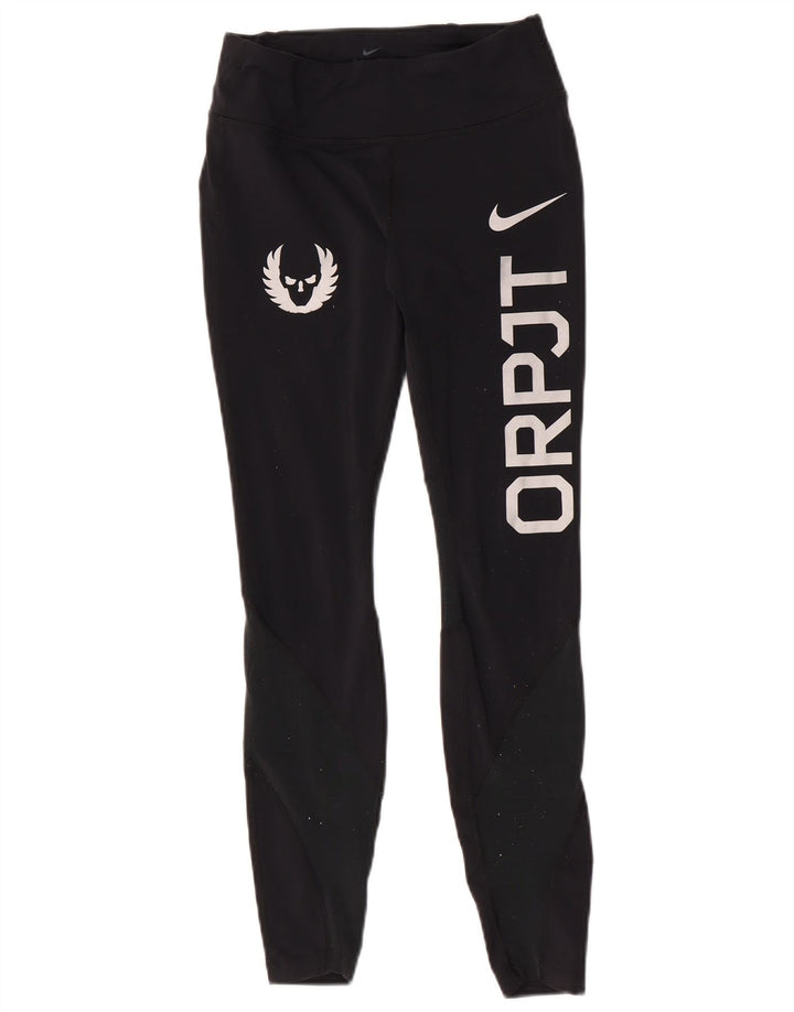 Γυναικεία γραφικά κολάν Nike Oregon UK 8 Small Black Nylon