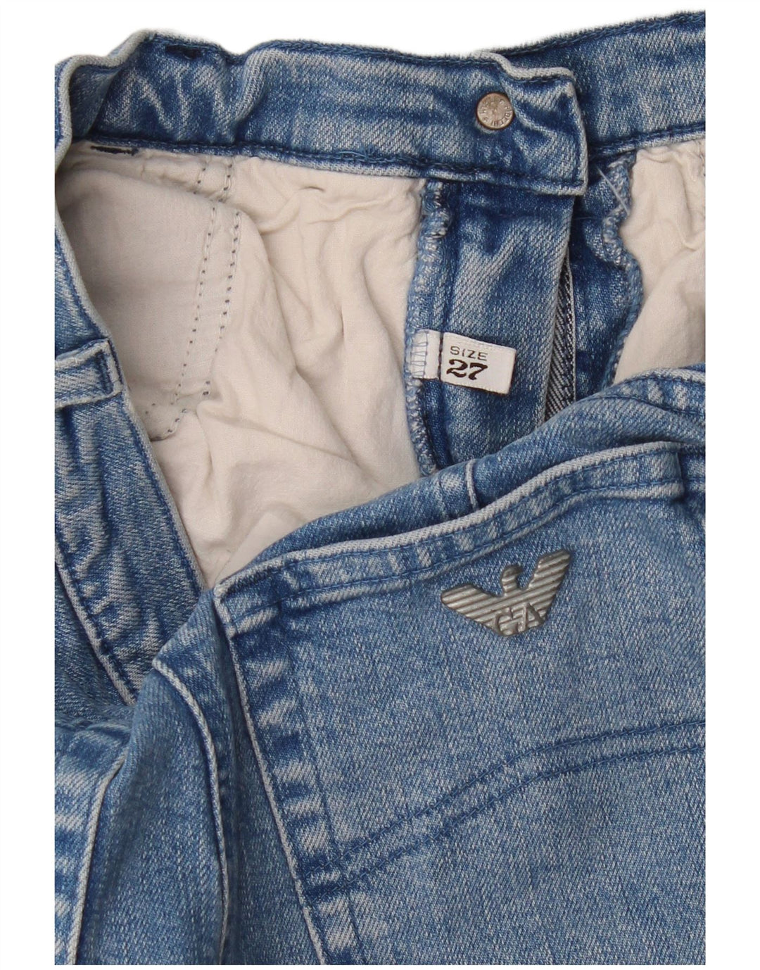 Armani Γυναικείο Straight Jeans W27 L27 Blue