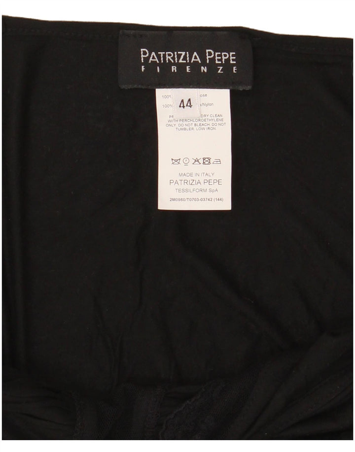 Patrizia Pepe Womens Cami Top IT 44 Medium Black Viscose