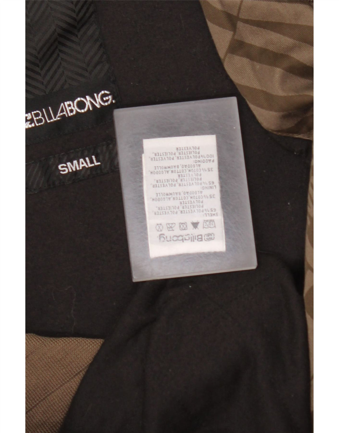 BILLABONG Ανδρικό γραφικό Bomber Jacket UK 36 Small Brown Polyester