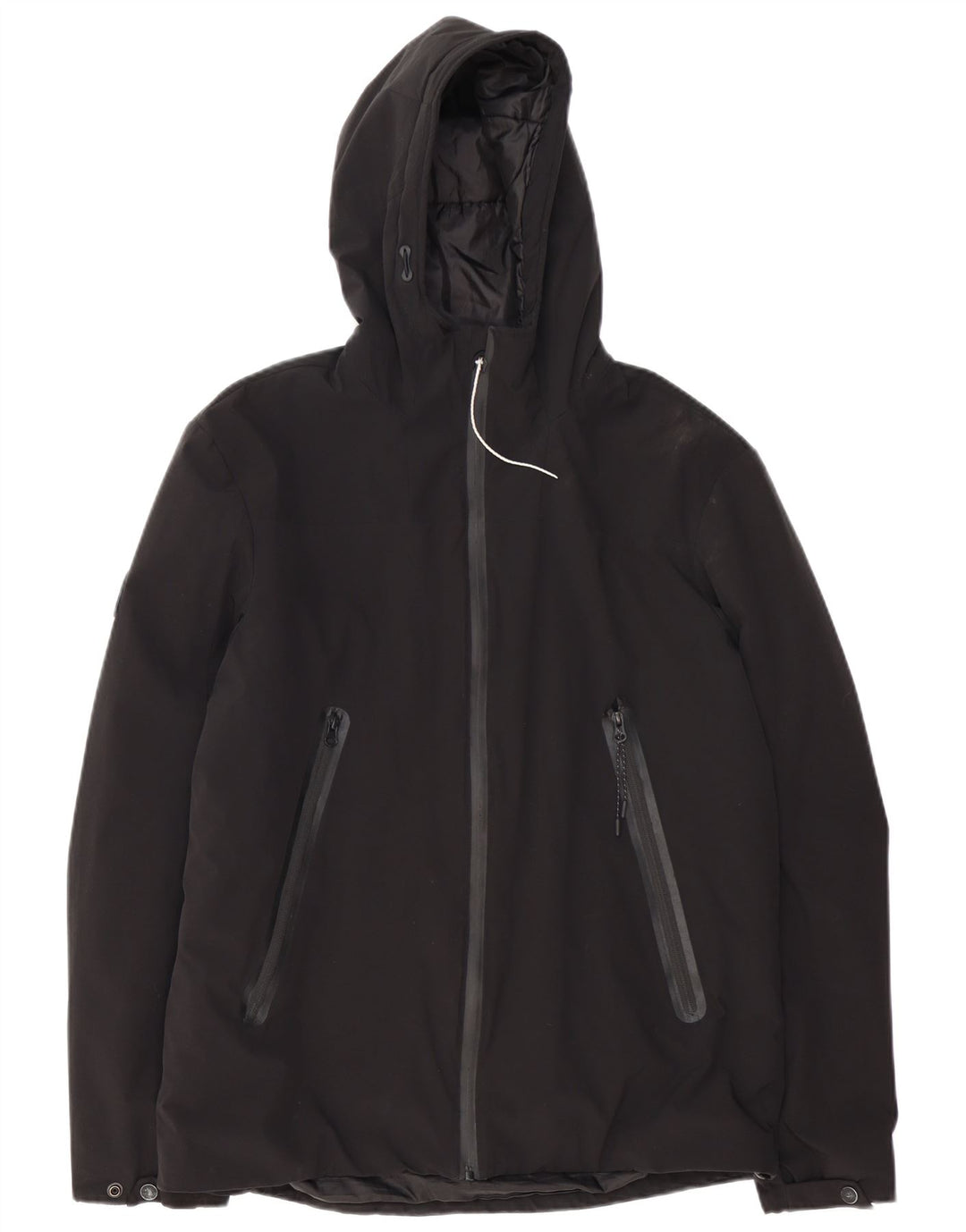 Ανδρικό μπουφάν με κουκούλα Superdry UK 38 Medium Black Polyester