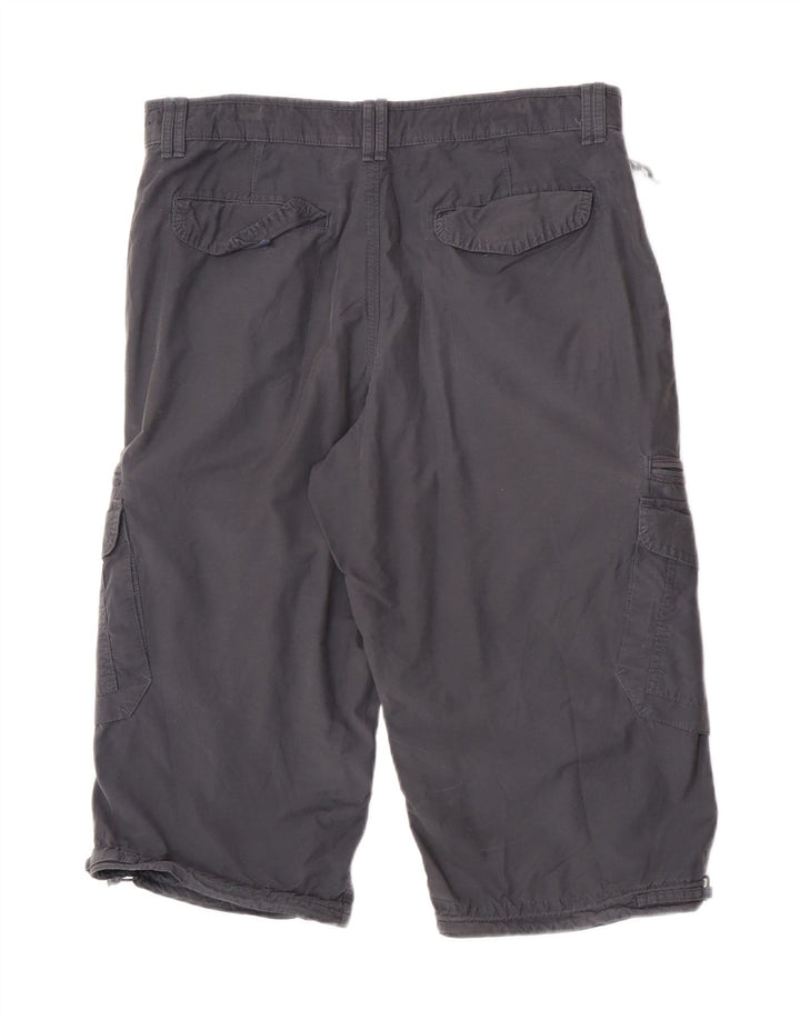 Marks & Spencer Mens Blue Harbour Cargo Bermuda Shorts W34 Large Grey