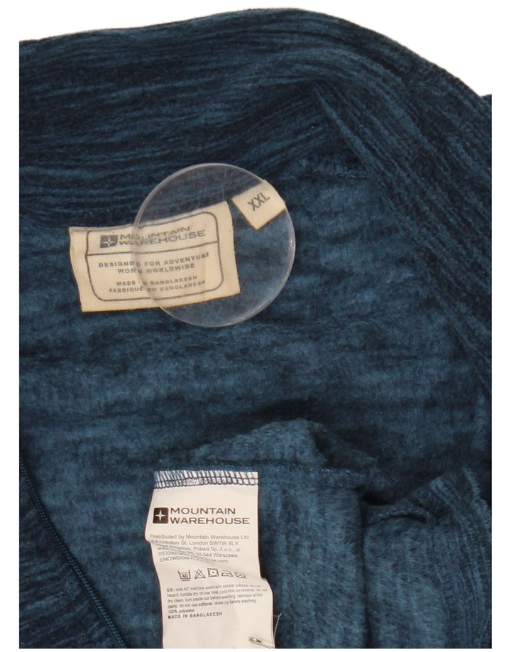 MOUNTAIN WAREHOUSE Ανδρικό φερμουάρ Fleece Jumper 2XL Blue Flecked Polyester