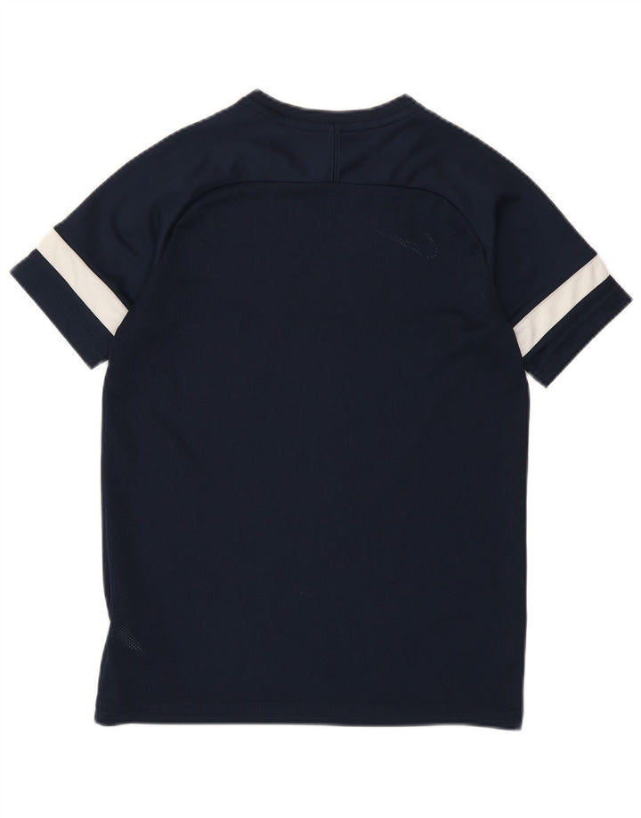 Μπλουζάκι Nike Boys Top 12-13 ετών Μεγάλο μπλε ναυτικό ριγέ πολυεστέρα