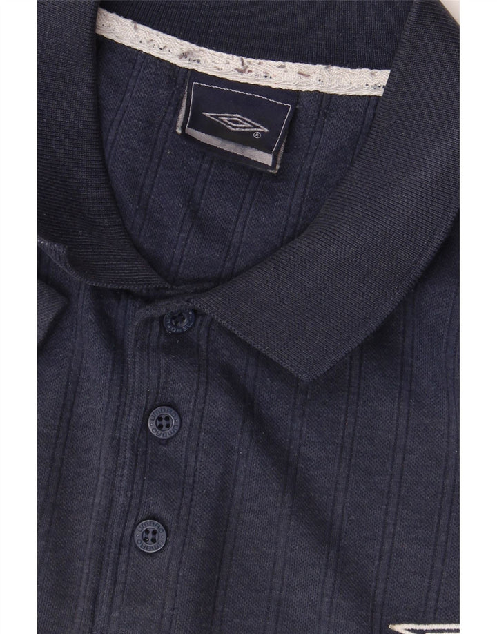 Ανδρικό μπλουζάκι πόλο UMBRO XL Navy Blue