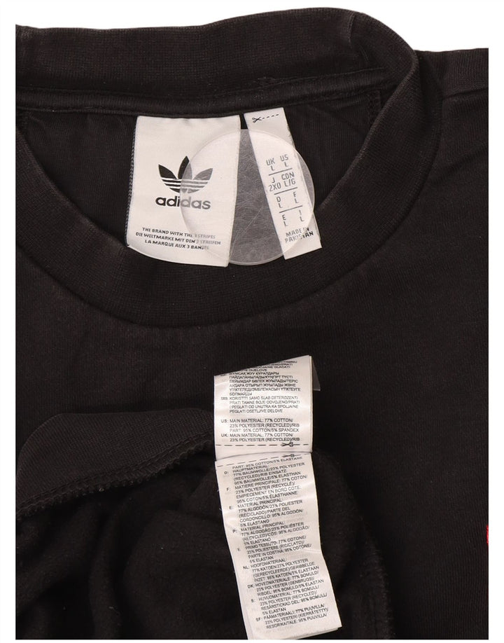 Ανδρικό φούτερ ADIDAS Jumper μεγάλο μαύρο βαμβακερό