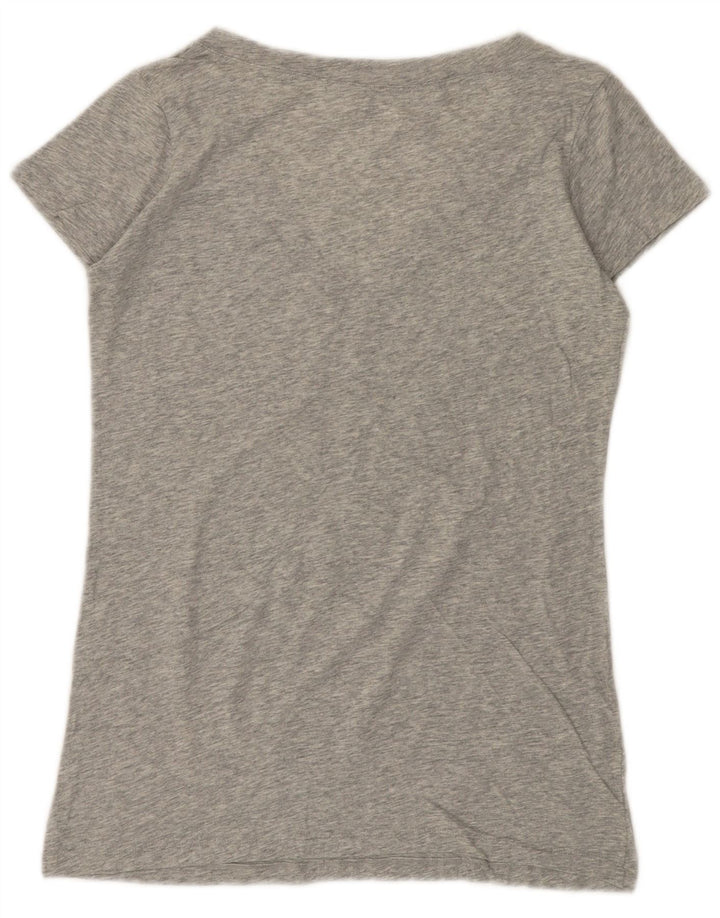 Γυναικείο γραφικό μπλουζάκι BENETTON Top UK 12 Medium Grey Flecked