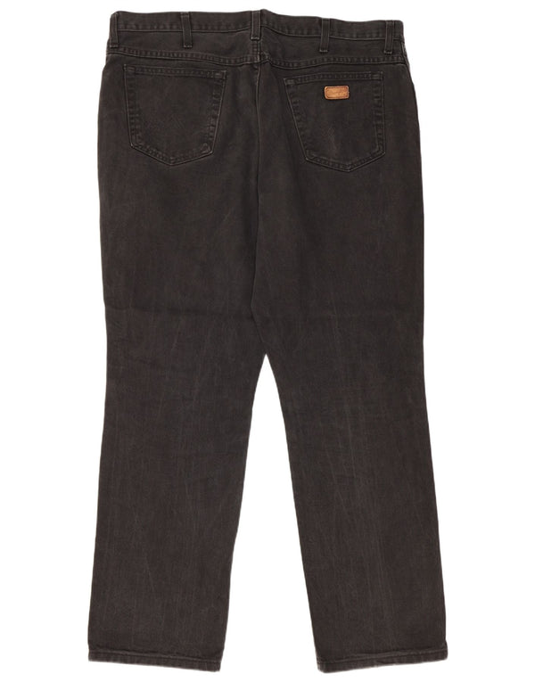 WRANGLER Ανδρικό Texas Straight Jeans W42 L32 Μαύρο βαμβακερό