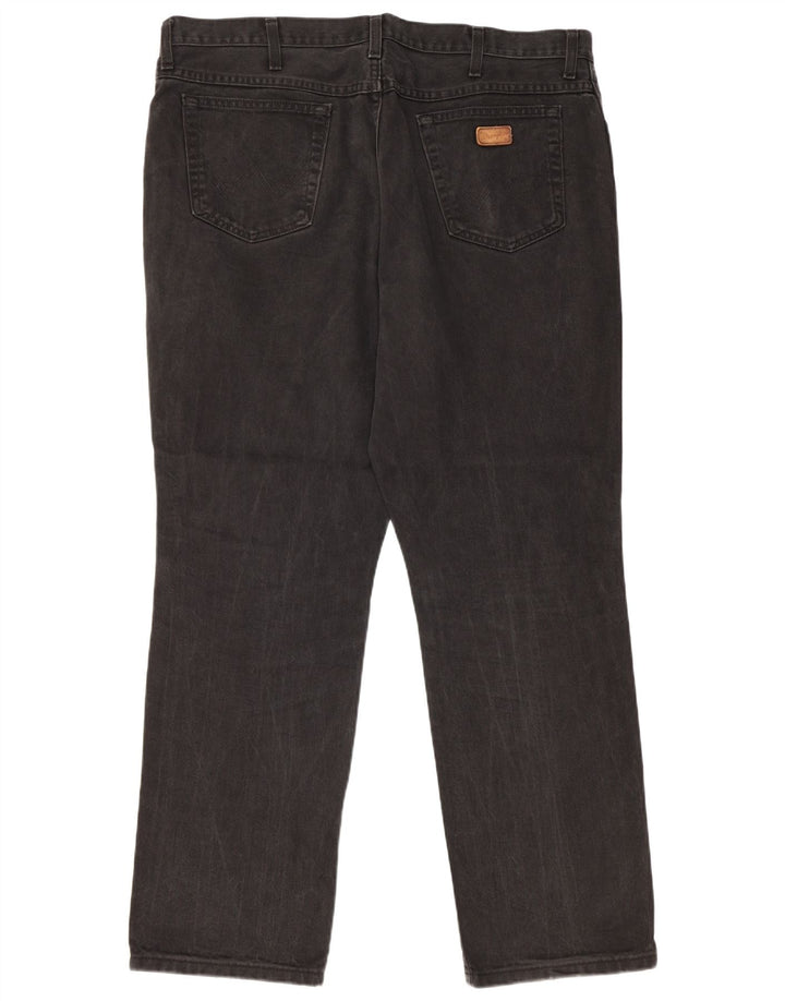 WRANGLER Ανδρικό Texas Straight Jeans W42 L32 Μαύρο βαμβακερό
