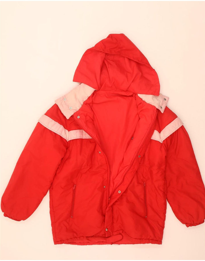 Vintage Ανδρικό μπουφάν με κουκούλα IT 52 XL Κόκκινο πολυαμίδιο