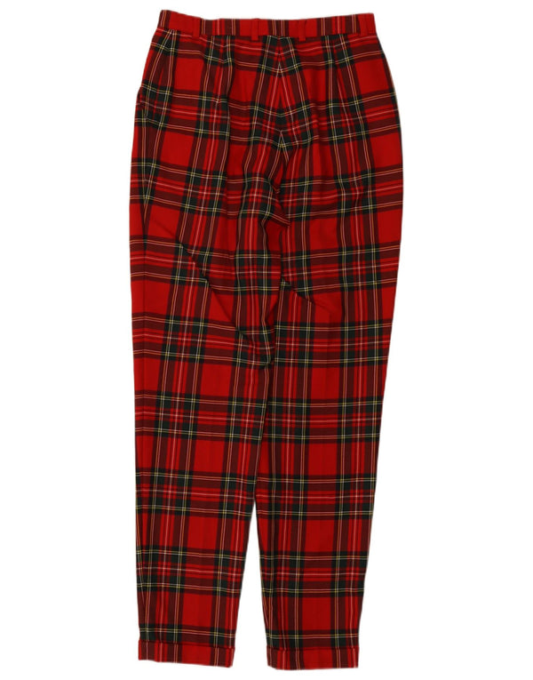 Escada Γυναικείο Ψηλόμεσο Παντελόνι EU 38 Medium W28 L30 Κόκκινο