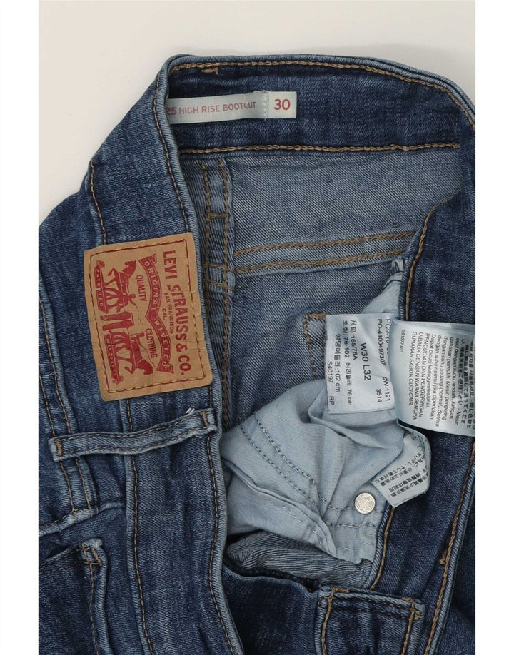 Γυναικείο τζιν Levi's 725 ψηλό μποτάκι W30 L32 μπλε βαμβακερό