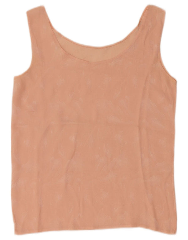 Vintage γυναικεία αμάνικη μπλούζα τοπ UK 4 XS Pink Tie Dye