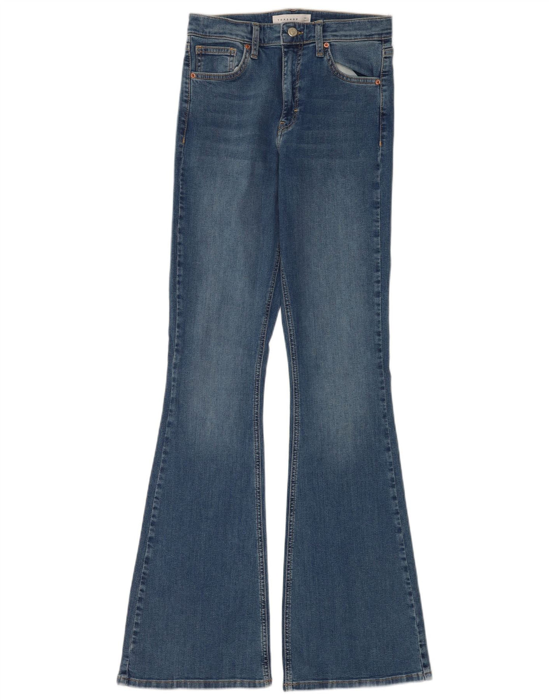 Topshop Γυναικείο Τζιν Jamie Flared W28 L34 Μπλε βαμβακερό