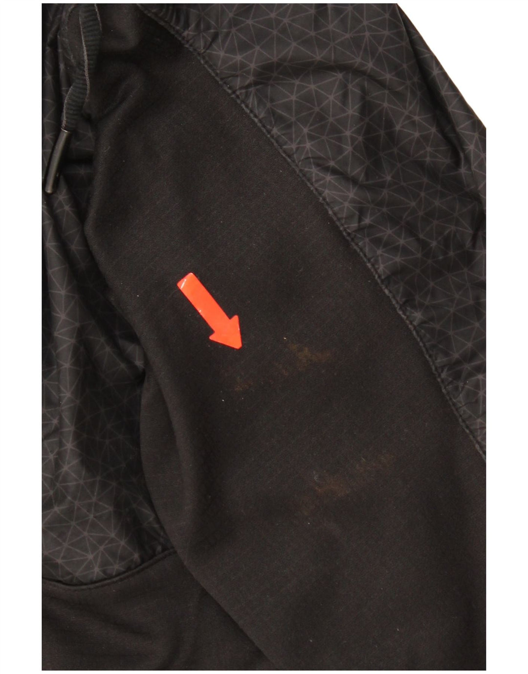 Ανδρικό πουλόβερ με κουκούλα με φερμουάρ North Face Μικρό μαύρο γεωμετρικό