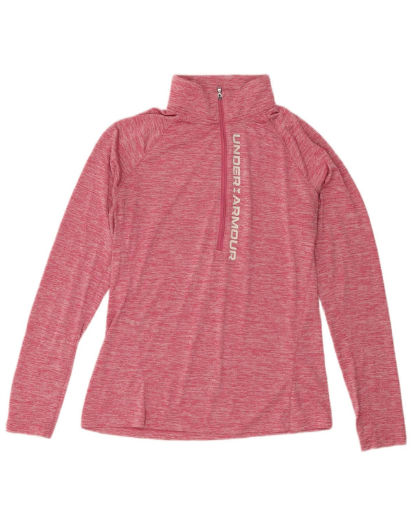 Under Armour Γυναικεία αθλητική φόρμα γραφικών πουλόβερ Top 14 Μεγάλη ροζ φλοκέτα