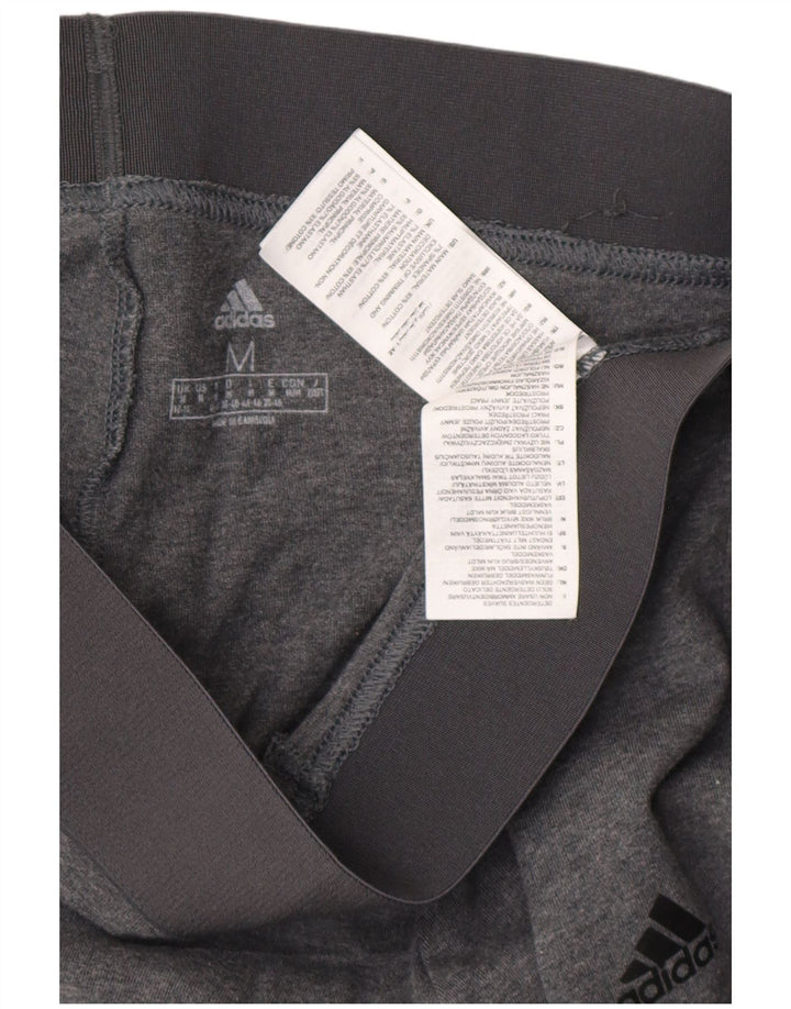 Γυναικείο κολάν ADIDAS UK 12/14 Μεσαίο γκρι βαμβακερό