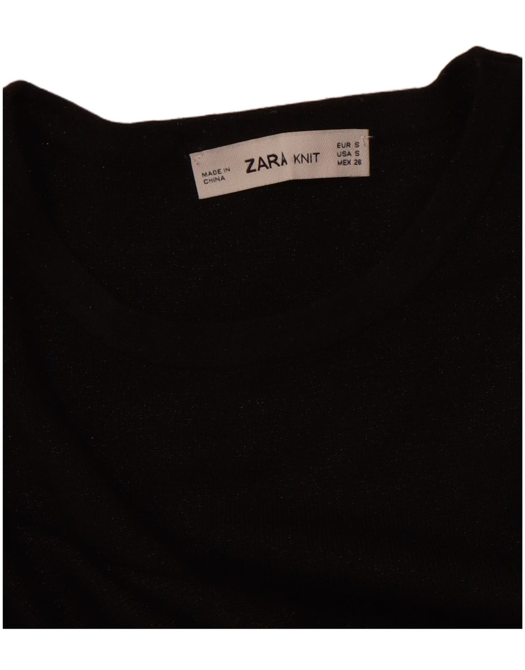Γυναικείο φόρεμα 3/4 με μανίκια ZARA UK 10 Small Black