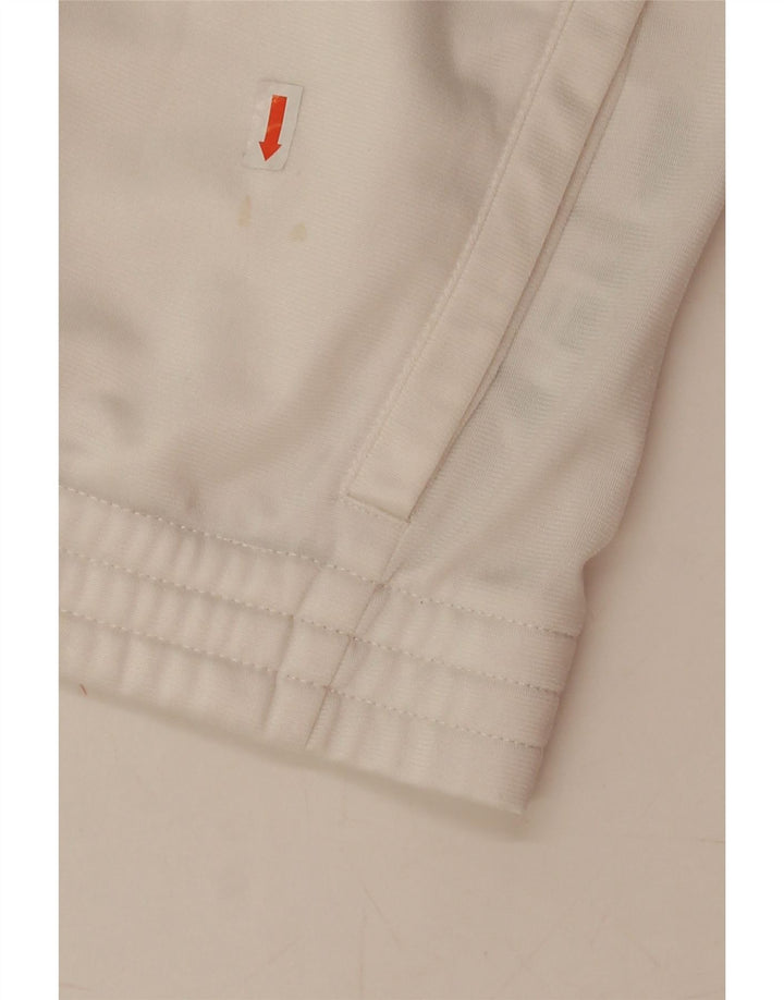 ADIDAS Boys Tracksuit Top Jacket 13-14 Years White Colourblock Polyester Vintage Adidas and Second-Hand Adidas from Messina Hembry 