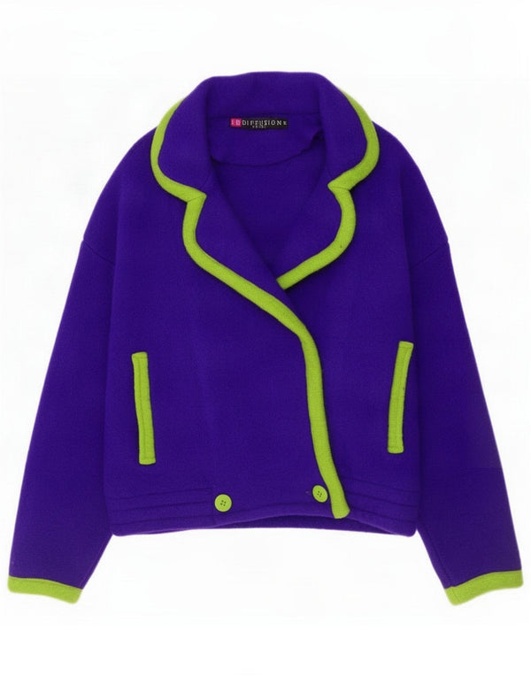 I.B Diffusion Γυναικείο Μπλέιζερ Διπλό Μπουφάν UK 14 Medium Purple