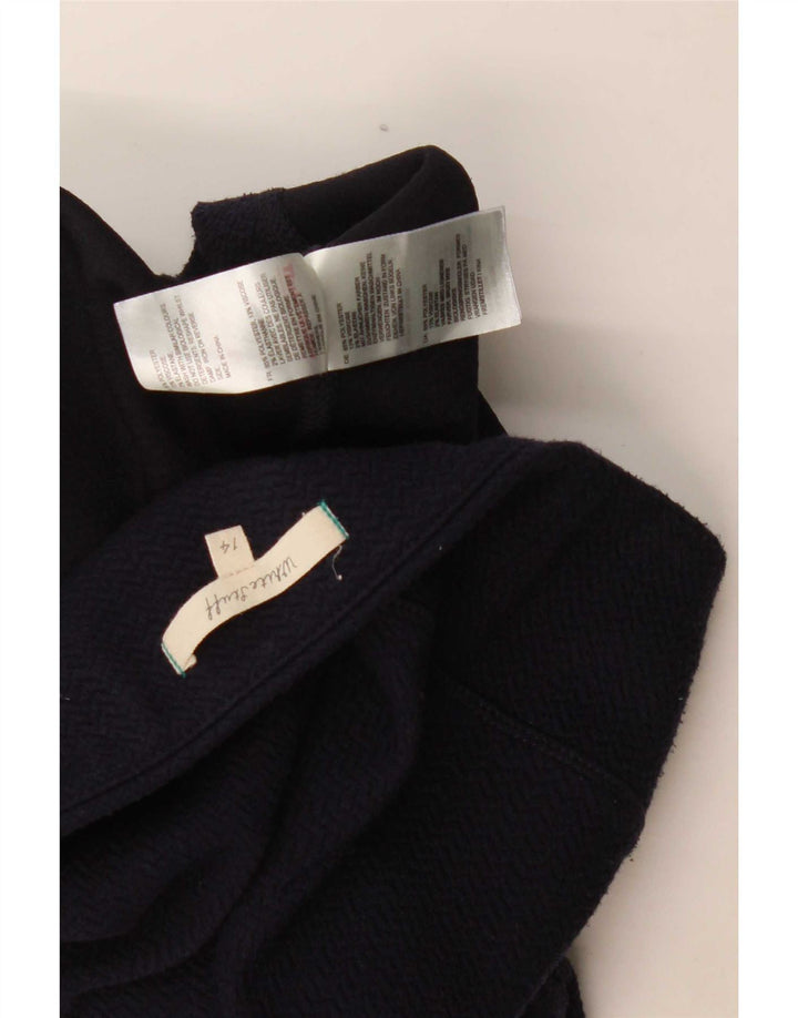 White Stuff Γυναικεία ίσια φούστα UK 14 Large W36 Navy Blue Polyester