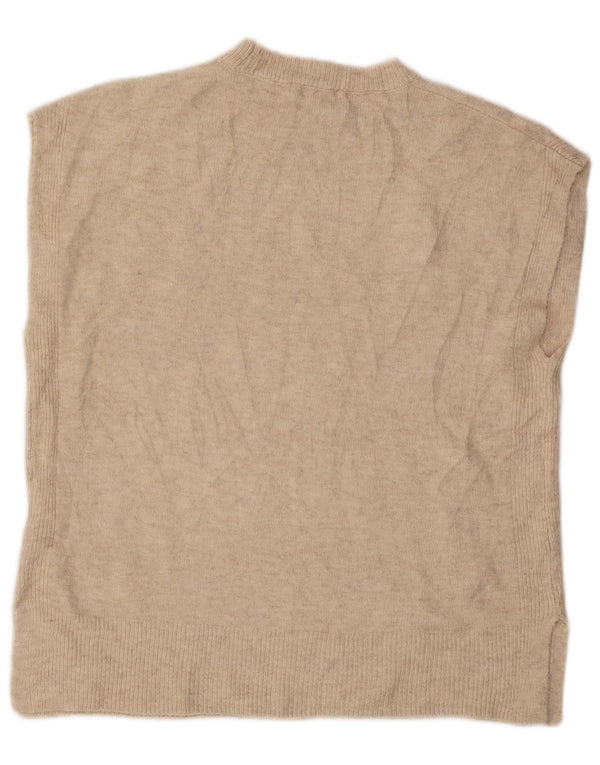Marks & Spencer Γυναικείο Γιλέκο Tank Top UK 16 Μεγάλο Μπεζ Ακρυλικό