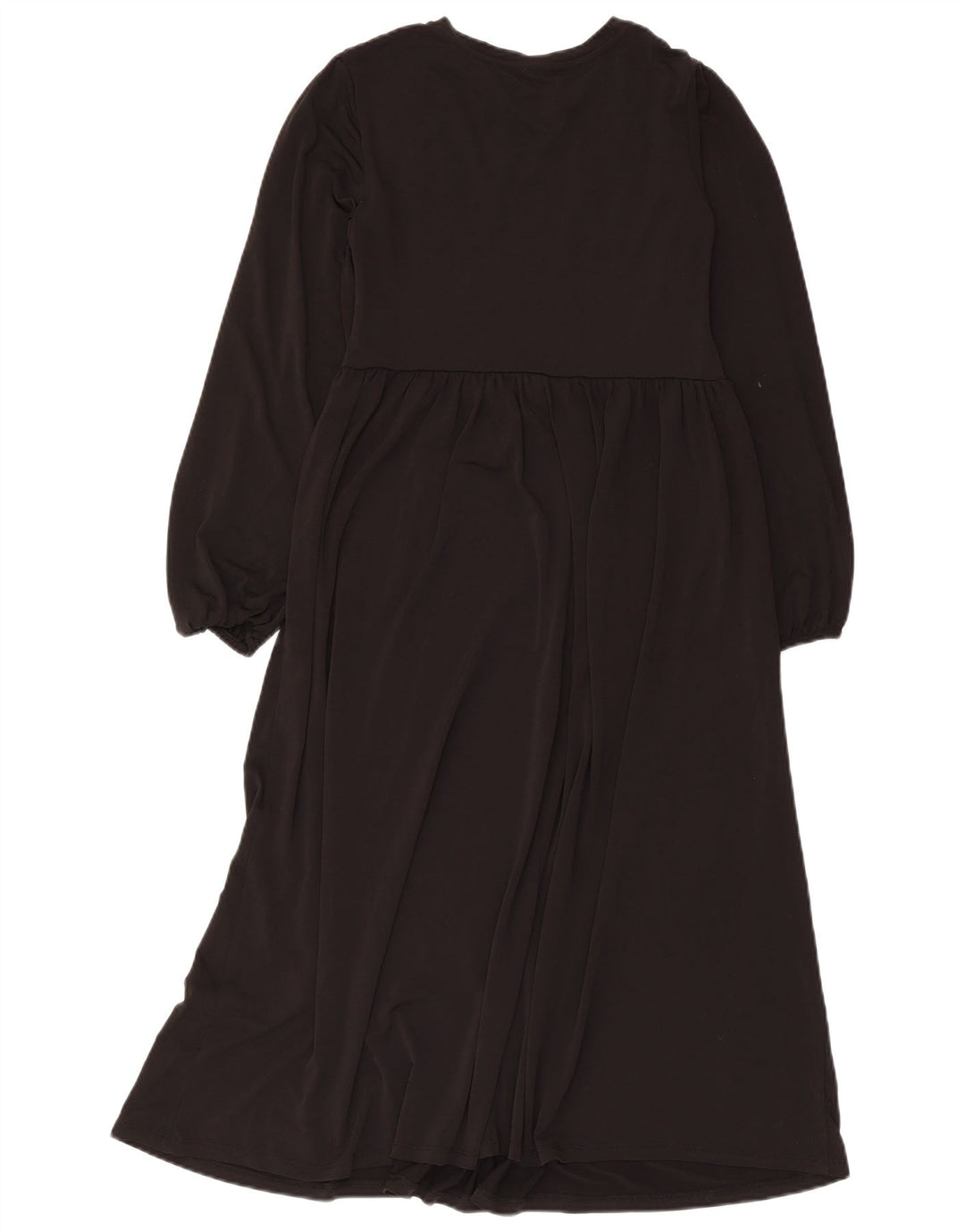 Zara Γυναικείο μακρυμάνικο Maxi Φόρεμα UK 12 Medium Black