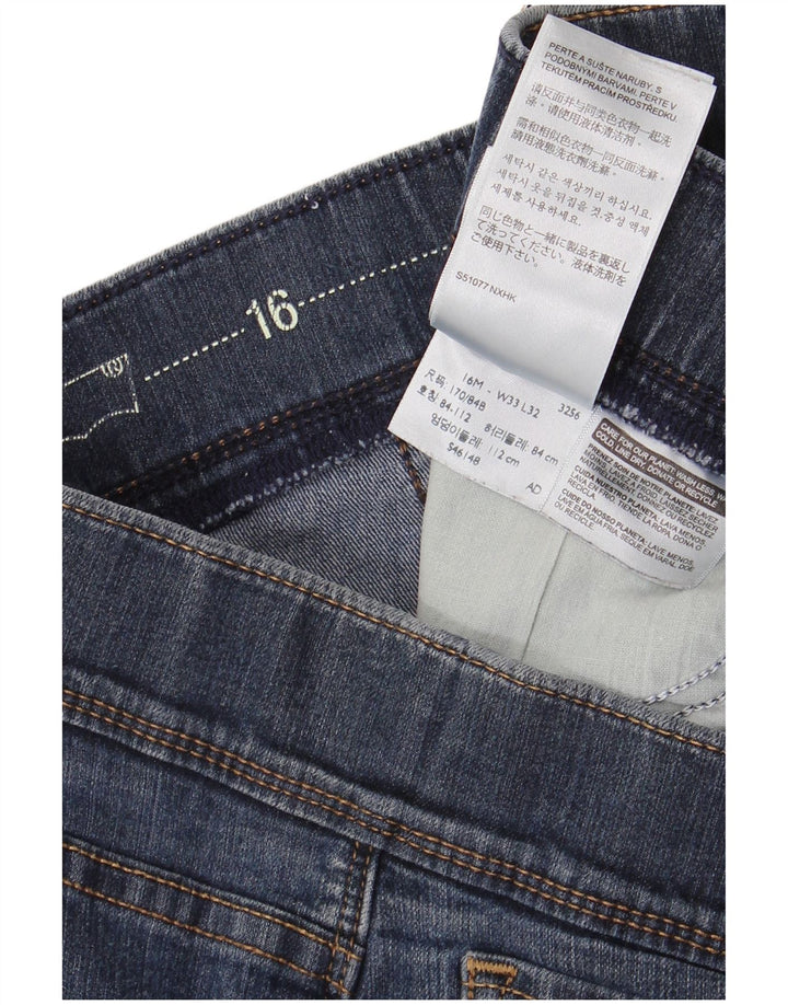 LEVI'S Γυναικείο Skinny Jeans US 16 2XL W33 L29 Μπλε βαμβακερό