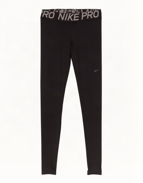 Γυναικεία γραφικά κολάν Nike UK 4 XS μαύρο πολυεστέρα
