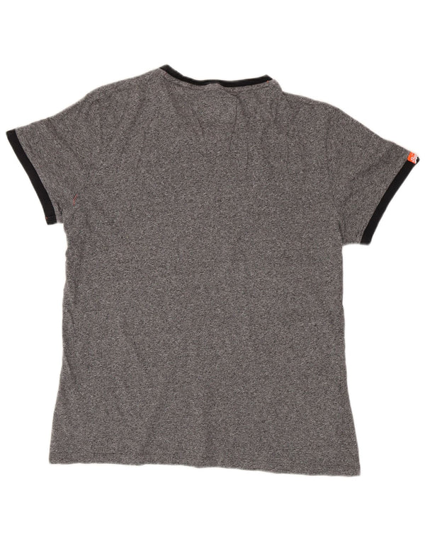 Superdry Ανδρικό T-Shirt Top XL Γκρι βαμβακερό