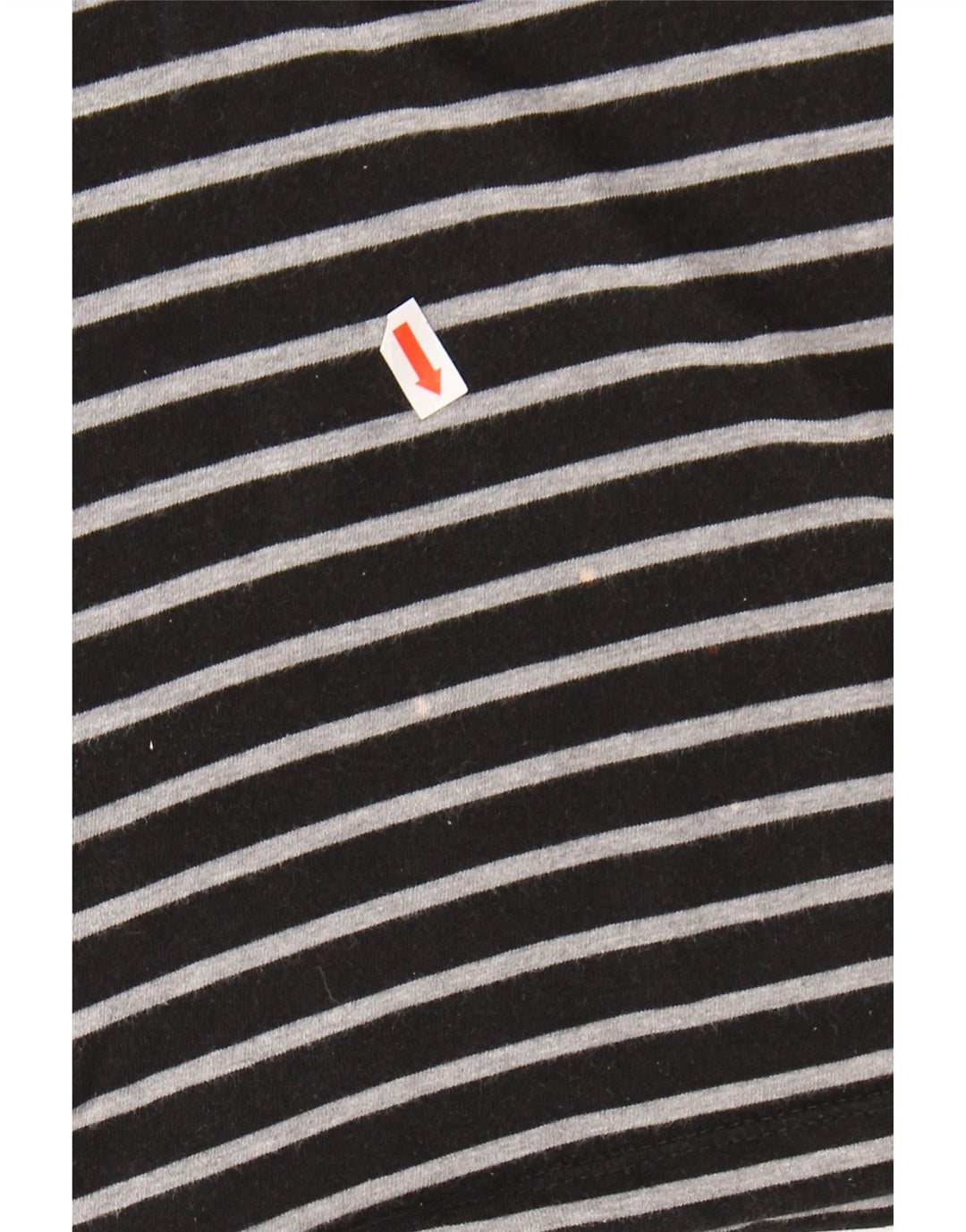 PUMA Womens T-Shirt Top UK 12 Medium Black Striped