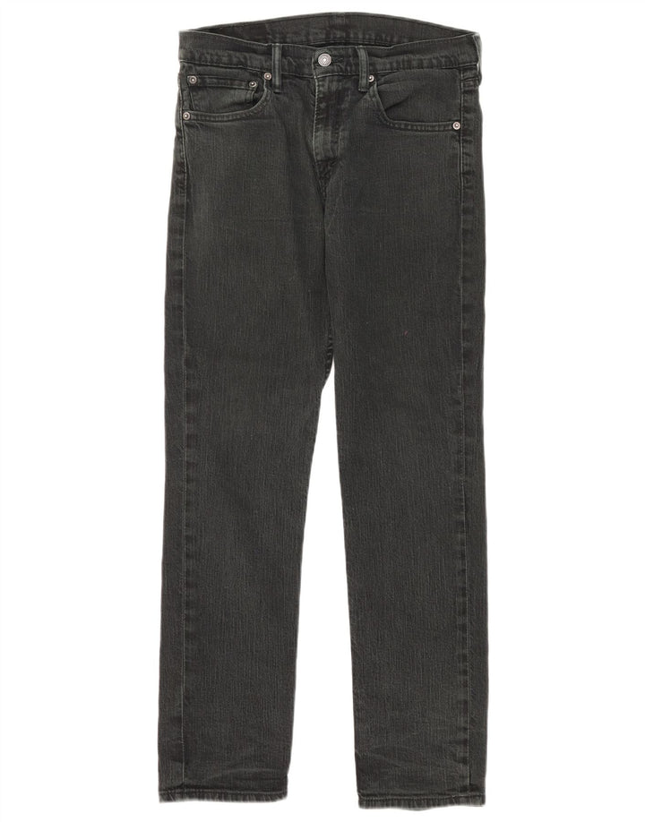 Γυναικείο τζιν ίσιο Levi's W32 L30 μαύρο βαμβακερό