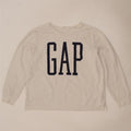 GAP Womens Graphic Sweatshirt Jumper UK 16 Large White Cotton Vintage Gap and Second-Hand Gap from Messina Hembry 