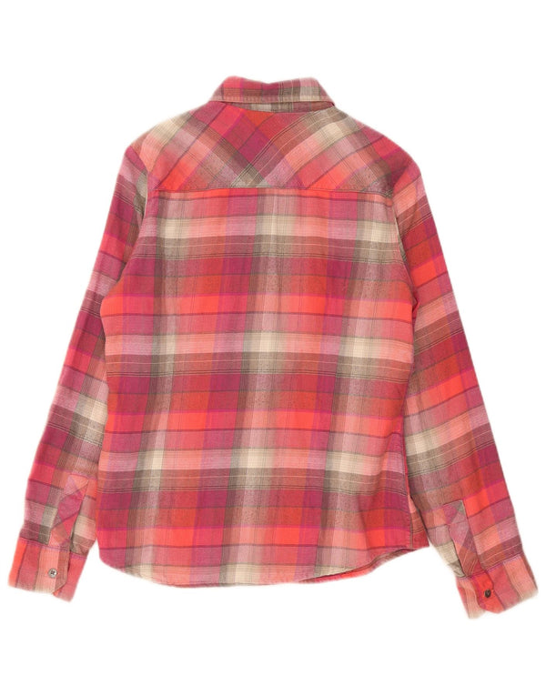 Columbia Γυναικείο φανελένιο πουκάμισο UK 10 Small Red Check Cotton