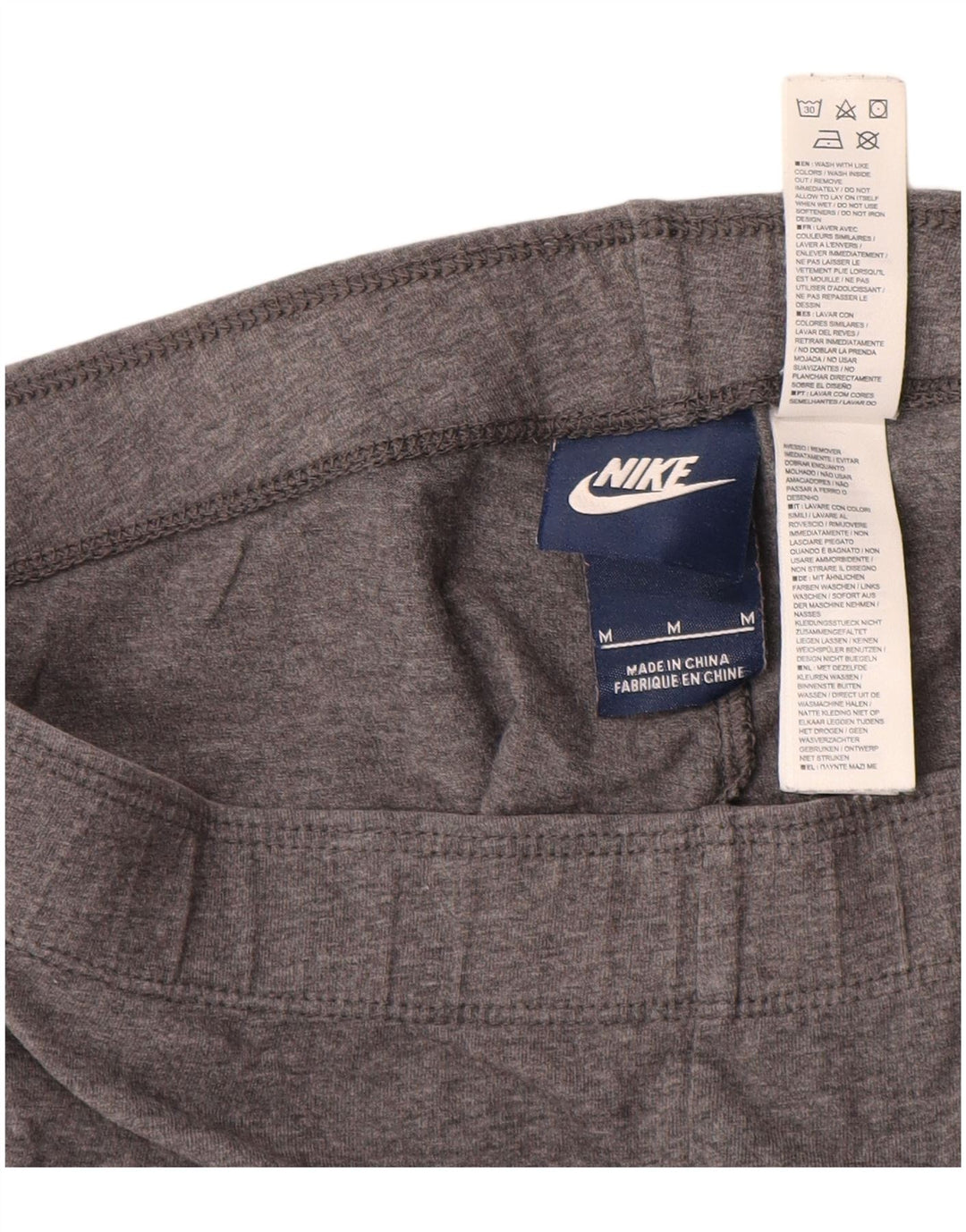 Γυναικεία γραφικά κολάν Nike UK 12 μεσαίου γκρι βαμβακερά