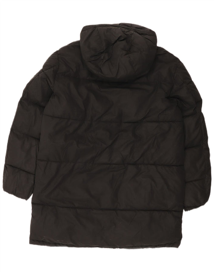 Zara Ανδρικό παλτό με κουκούλα UK 40 Large Black Polyester
