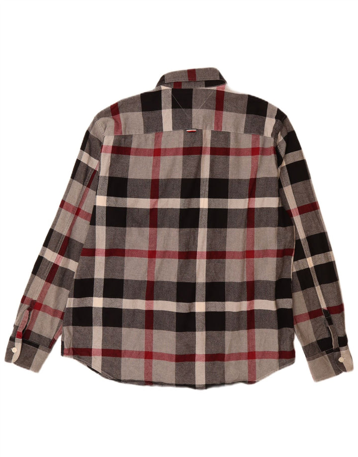 TOMMY HILFIGER Mens Shirt Large Multicoloured Check Cotton