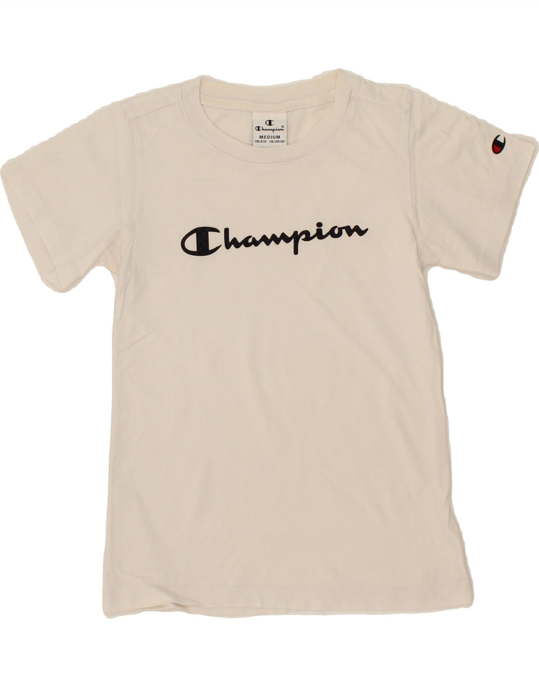 CHAMPION Boys Graphic T-Shirt Top 9-10 Years Medium White Cotton Vintage Champion and Second-Hand Champion from Messina Hembry 