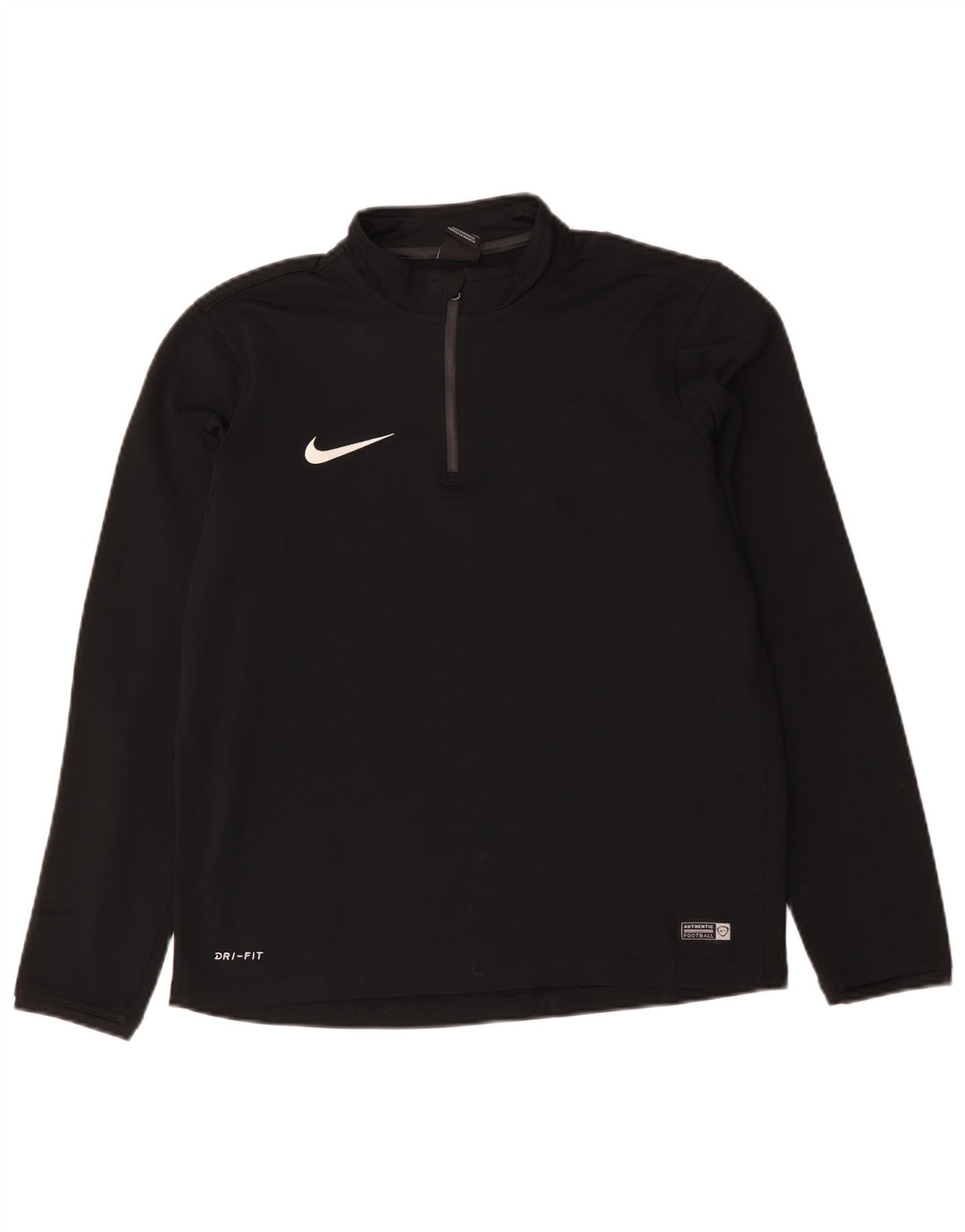 Ανδρική φόρμα πουλόβερ με φερμουάρ Dri Fit NIKE Top Medium Μαύρο Πολυεστέρας