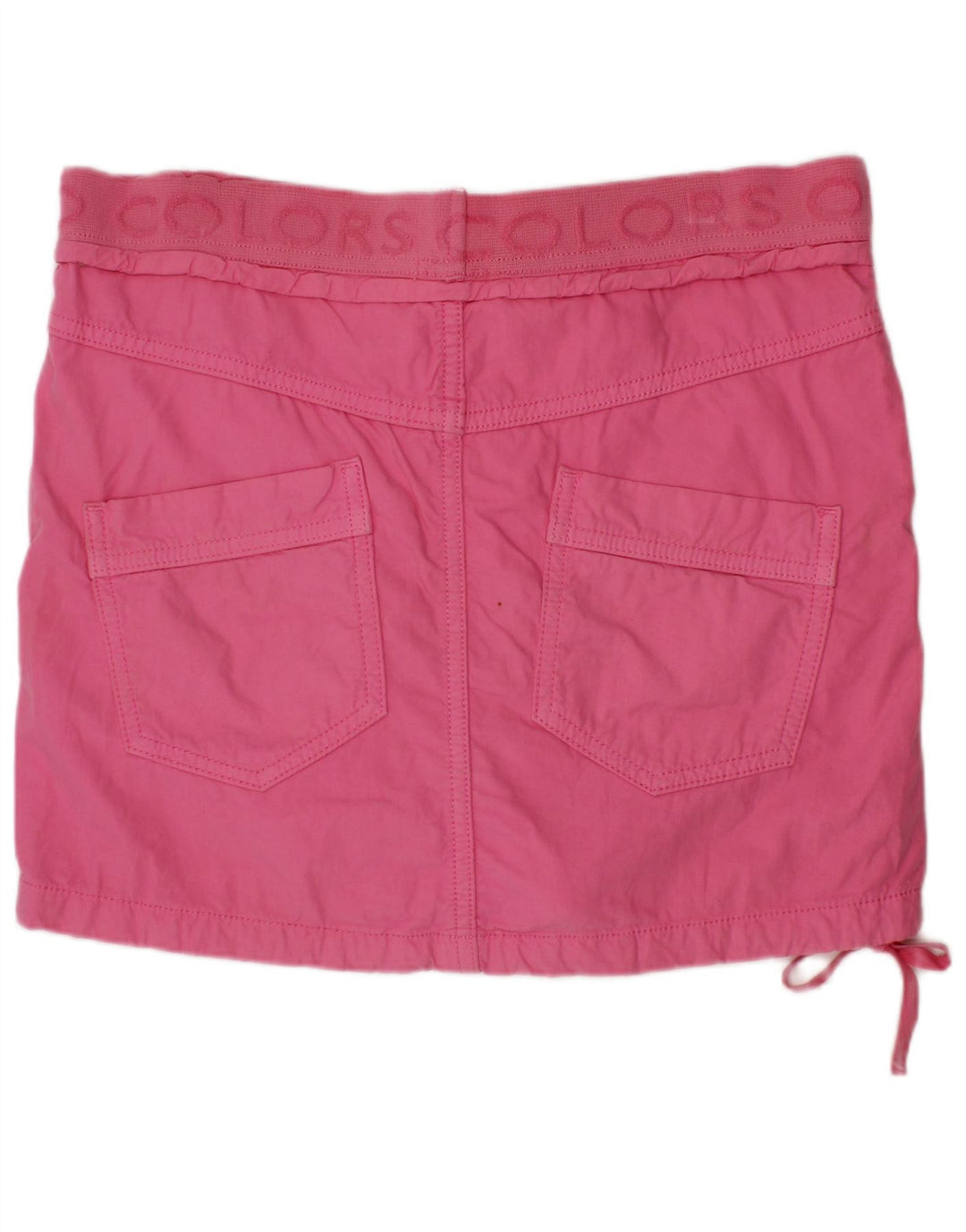 BENETTON Girls Graphic ίσια φούστα 13-14 ετών W28 Ροζ