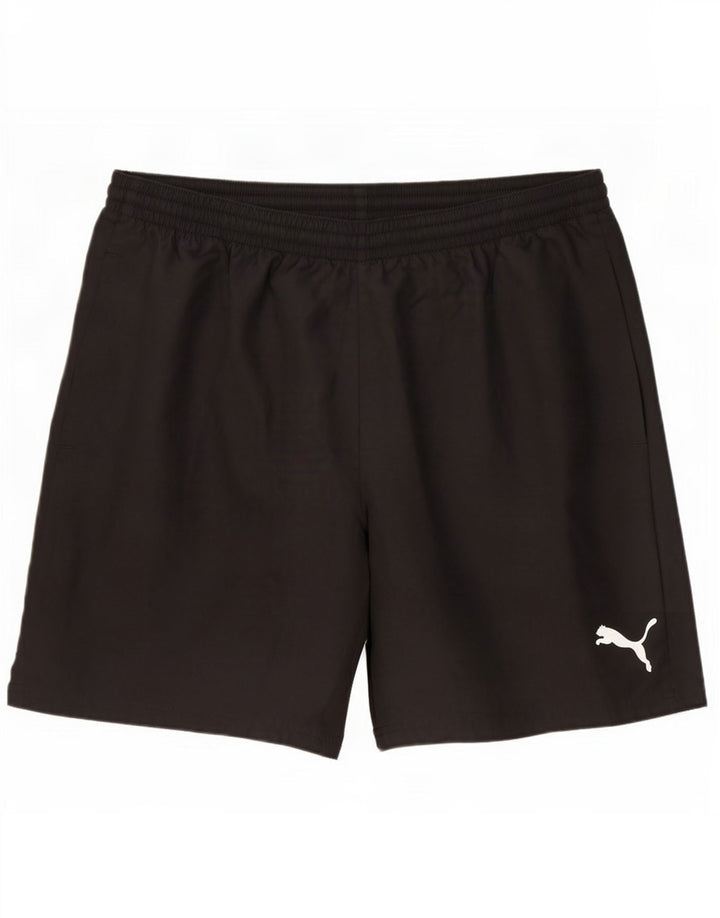 Ανδρικό αθλητικό σορτς Puma μεγάλο μαύρο πολυεστέρα