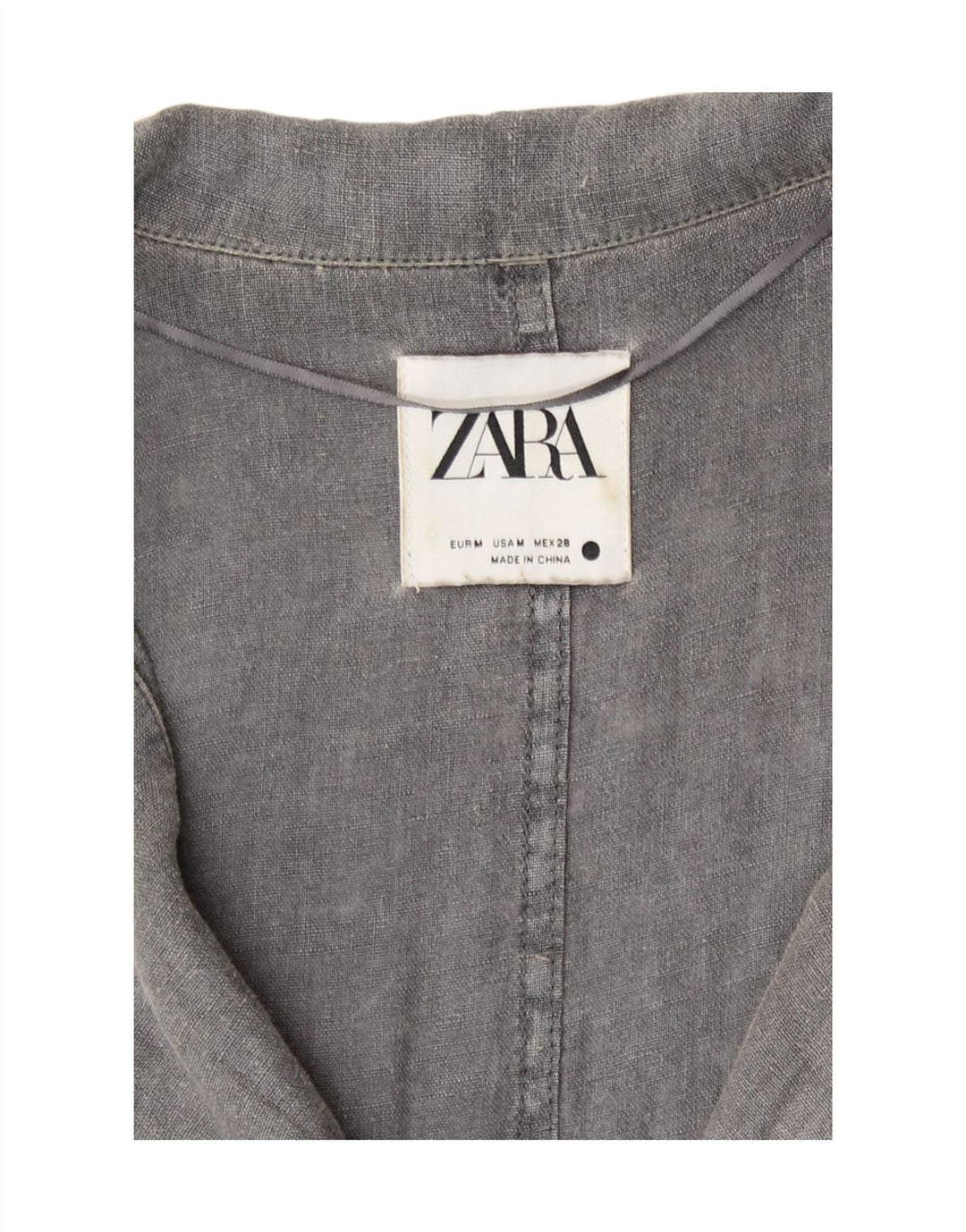 Zara Γυναικεία Ολόσωμη Ολόσωμη φόρμα UK 14 Medium Grey Λινά