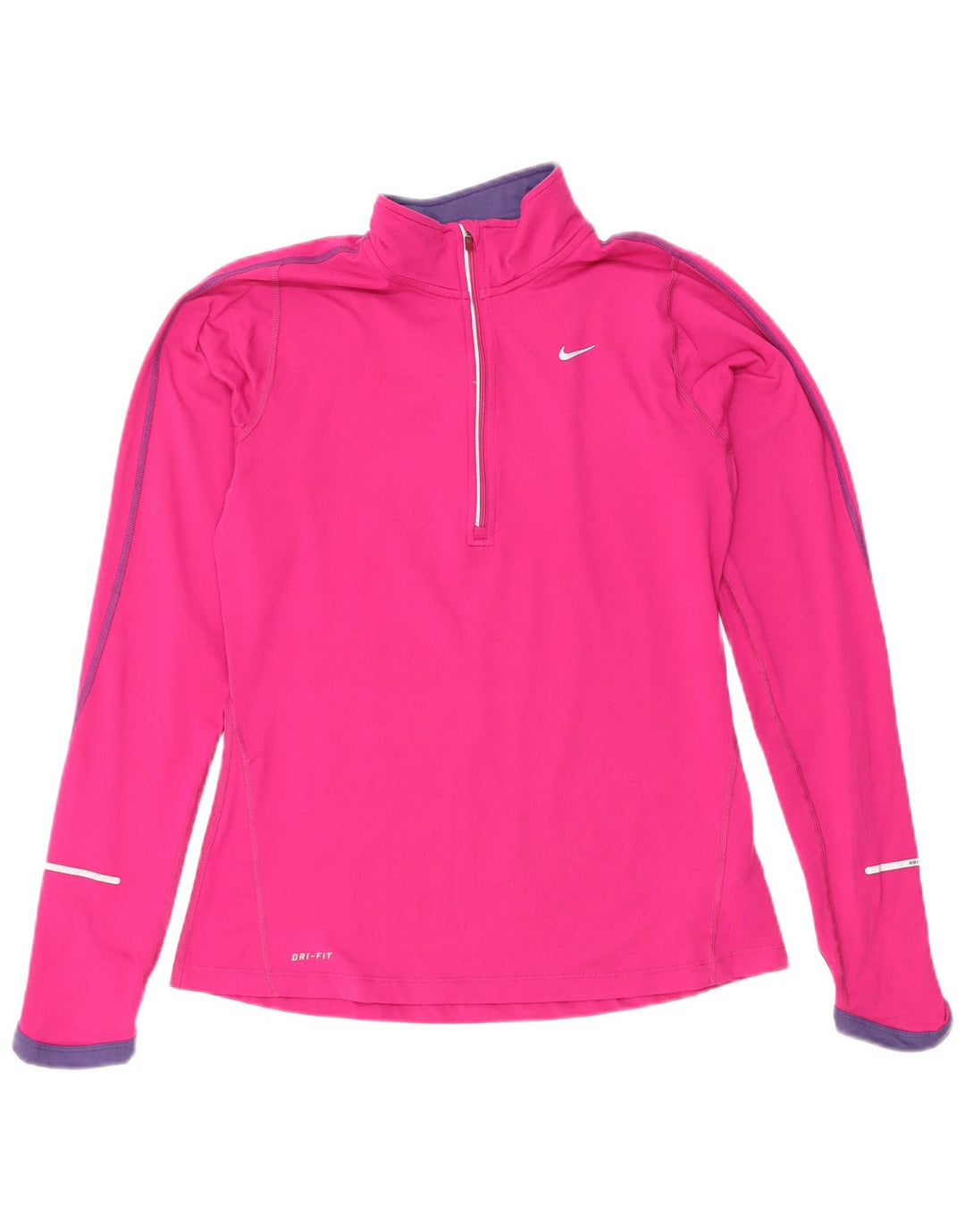 Γυναικεία φόρμα πουλόβερ με φερμουάρ Nike Dri Fit Top 10 Small Pink
