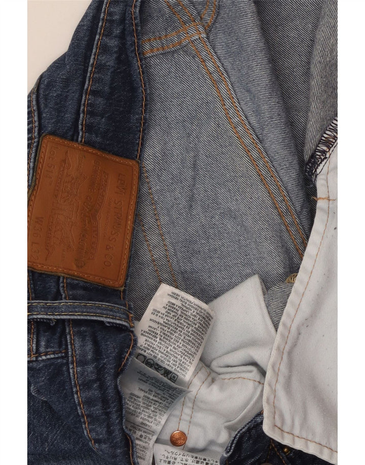 LEVI'S Ανδρικό τζιν 514 ίσιο W36 L32 Μπλε βαμβακερό